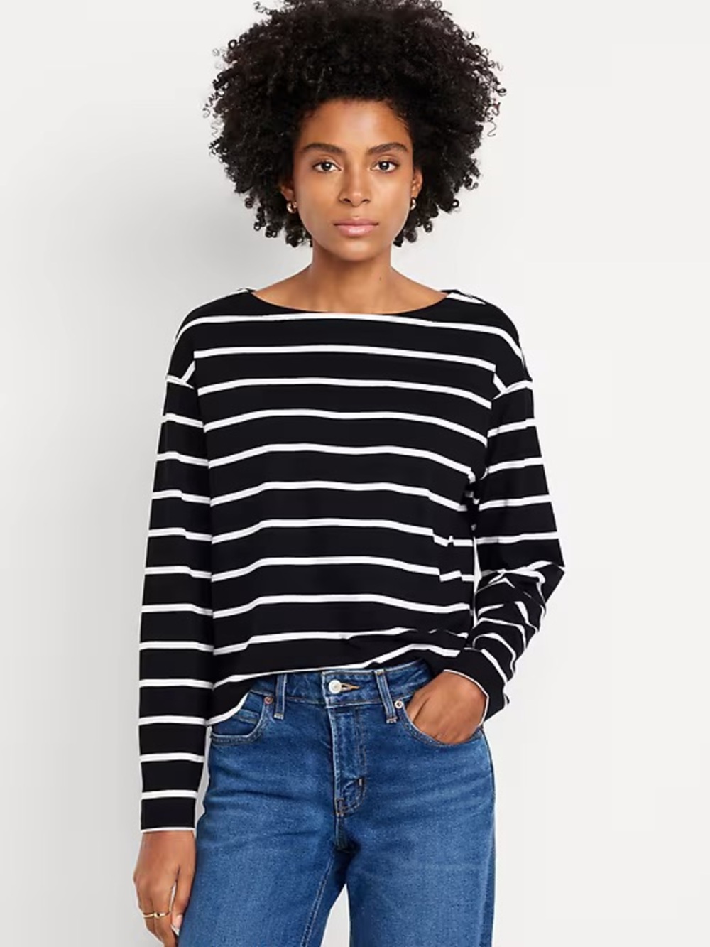 Old Navy Long-Sleeve Mariner Loose T-Shirt